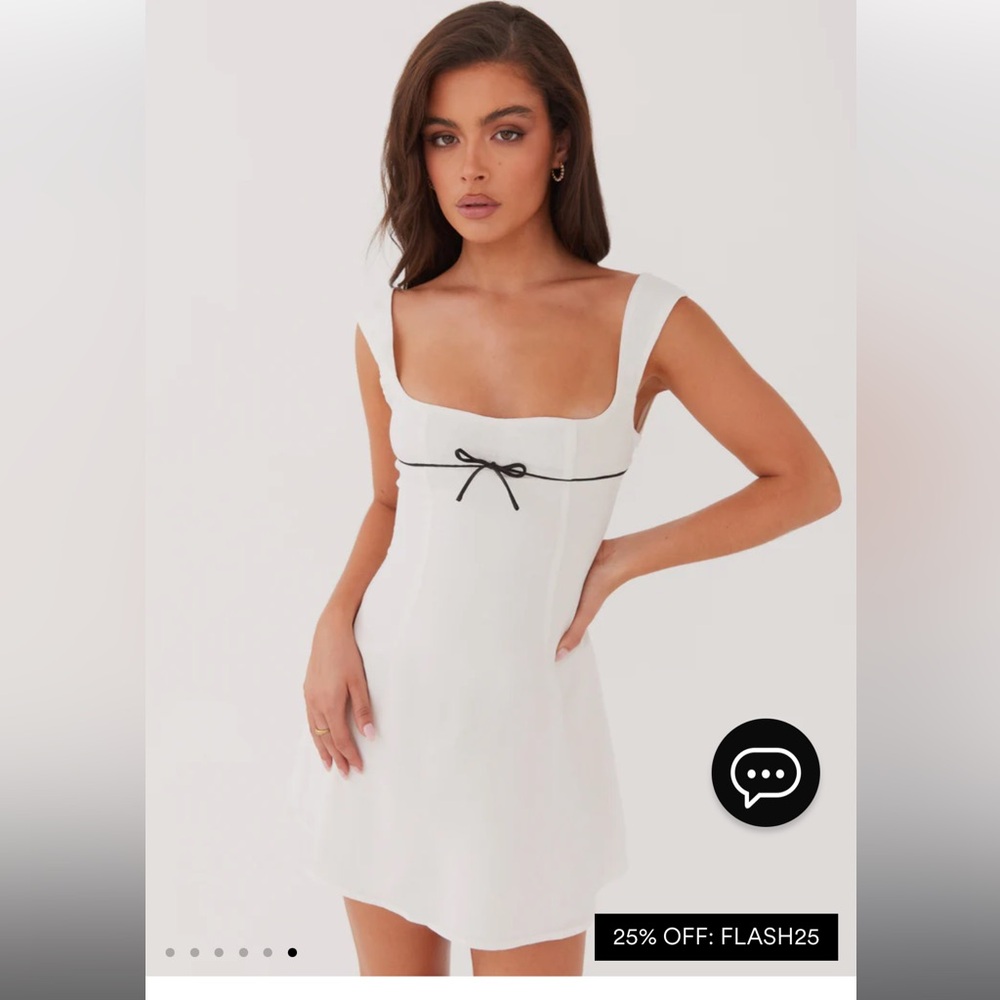 Cadence mini white dress